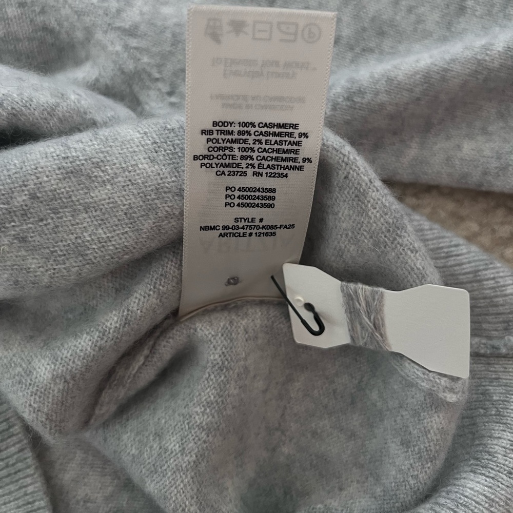 NWOT Aritzia 100% Bare Cashmere Crew Cardigan small - Picture 11 of 12